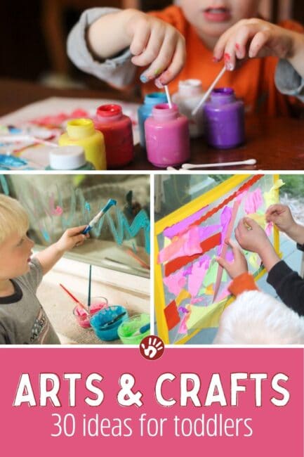 Try these 30 ideas for lots of toddler fun and craftiness!