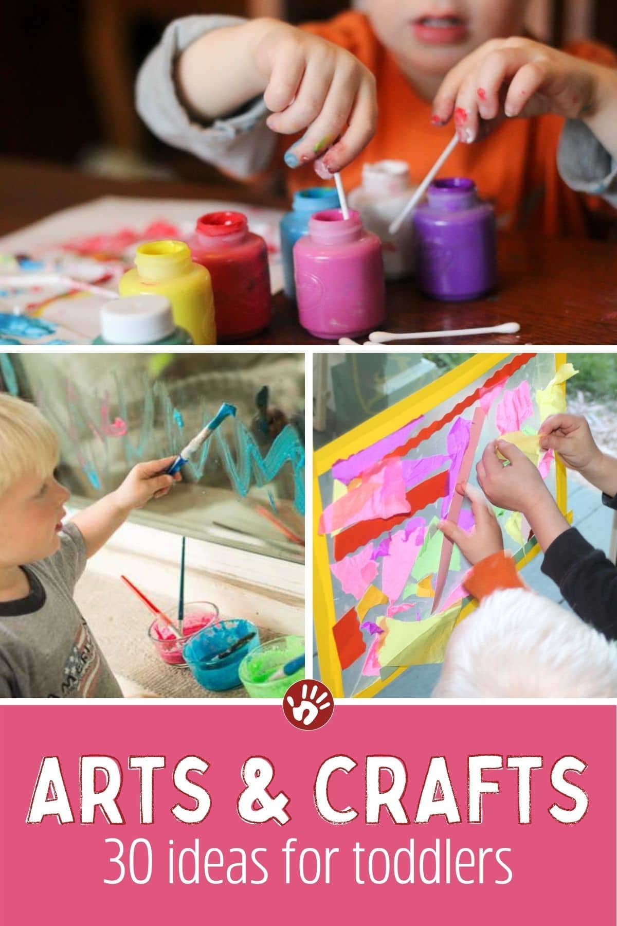 Paint sticks art materials fun and easy for children and toddlers