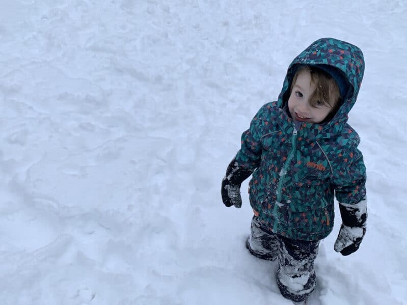 Finding new ideas to keep preschoolers busy outside in the winter