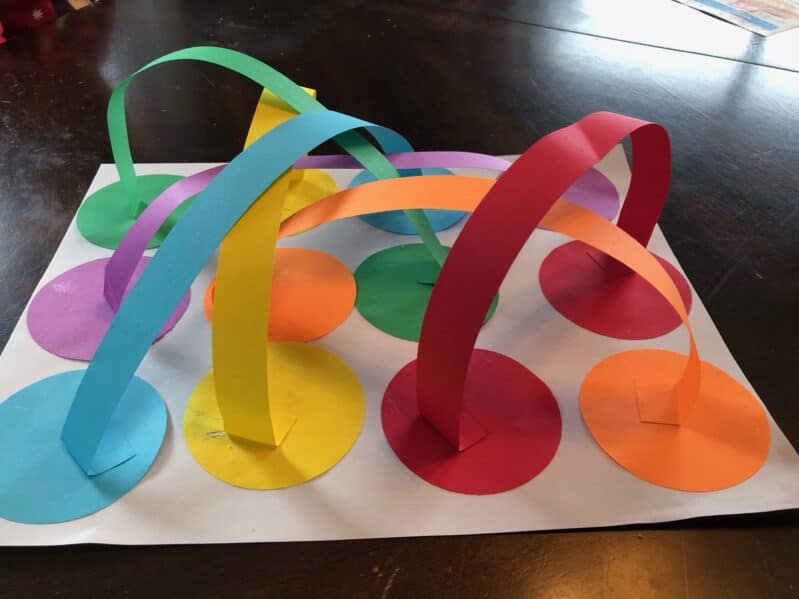 Make a super cute twisted rainbow craft in this easy color matching activity that’s terrific for toddlers and preschoolers to learn at home!