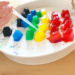 Rainbow Ice Cube Sensory Play for Toddlers