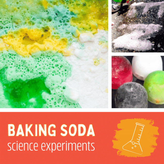 Check out these super fun baking soda science experiments for preschoolers!