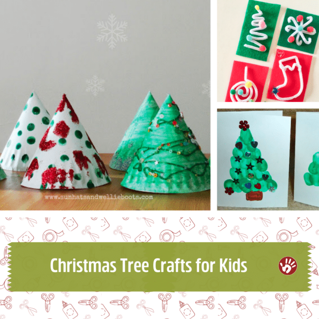 Christmas tree crafts for kids to make