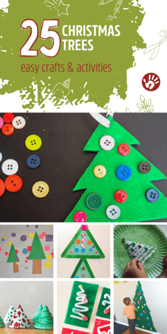 25 easy Christmas tree crafts and activities for kids to make