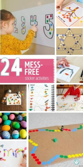 24 Mess Free Sticker Activities. Stickers are an excellent supply to always have on-hand because you can always use them for a spur of the moment activity.