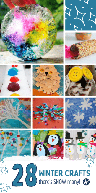 30 Easy Winter Crafts for Kids - Art and Craft Activities