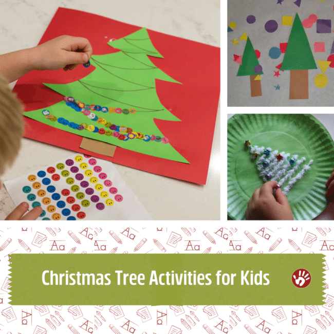 Christmas tree activities for kids to make