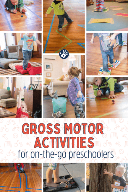 30 gross motor activities for preschooler that are on the go all the time.