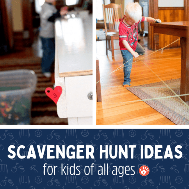 Spice up your playtime with a creative scavenger hunt activity for kids! You'll love the fun ideas we found to get you started!