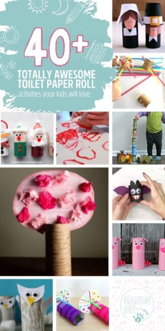 Start saving those empty toilet paper rolls and give some of these 40 totally fun activities for kids to do at home using those recyclables!