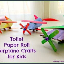 Toilet Paper Roll Airplanes with Propellers