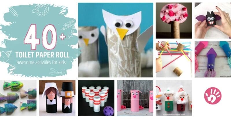 Looking for activities with a common household item? These fun, simple, and totally awesome activities use the simple supply of toilet paper rolls.