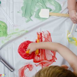 Colorful Pudding Paint - Busy Toddler
