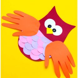 Construction Paper Owl - Easy Peasy and Fun