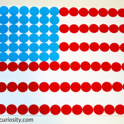 sticker american flag gift of curiosity