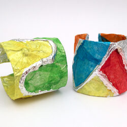 Foil Tissue Paper Bracelet - Kids Activities Blog
