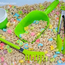 Lucky Charms Cereal Sensory Bin - B Inspired Mama