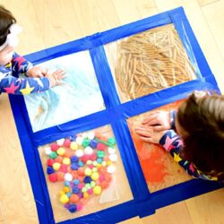 Floor Grid Sensory Bags - Entertain Your Toddler