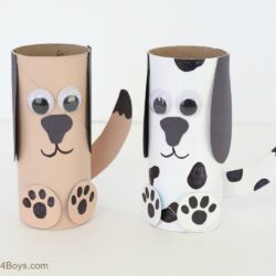 Toilet Paper Roll Dog Craft