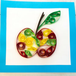 Quilled Apple - Projects with Kids