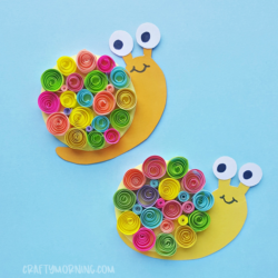 Quilled Paper Snail - Crafty Morning