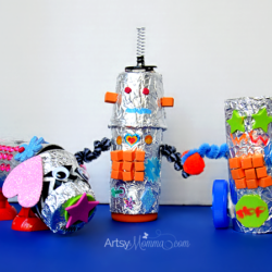 Recycled Robot Craft - Artsy Momma
