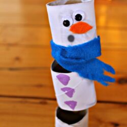 Toilet Paper Roll STEM Snowman Craft