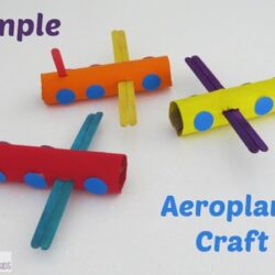 Airplane Craft using Toilet Paper Rolls for Preschoolers