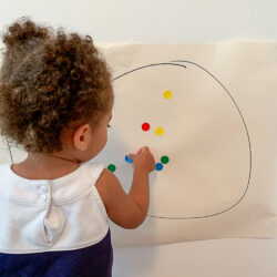 toddler dot sticker - Happy toddler playtime