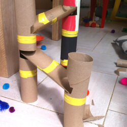 Toilet Paper Rolls Marble Run - Powerful Mothering