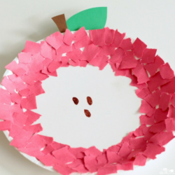 Torn Paper Apple - A Dab of Glue Will Do