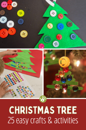 25 easy Christmas tree crafts and activities for kids to make