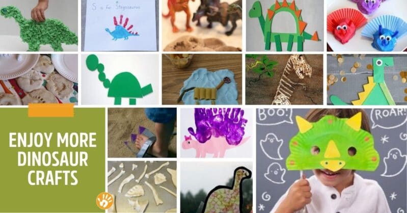 Get creative with dinosaur crafts with your kids!