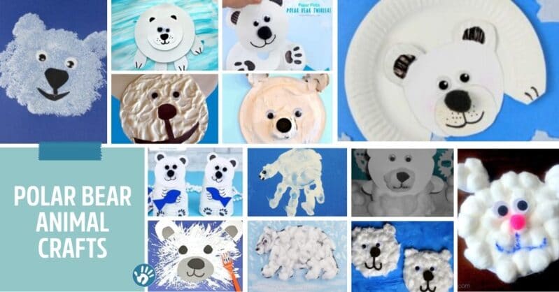 Adorable polar bear crafts for kids