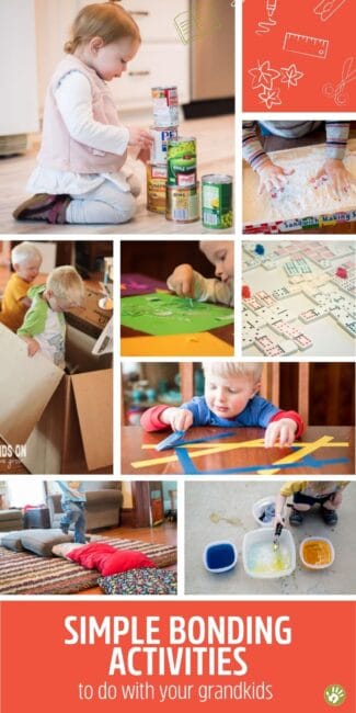 Fun activities to do while the kids are at Grandma's house - simple with supplies grandma has.