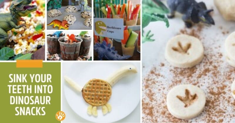 Add some fun dino snacks to your dinosaur activities and crafts to stay energized!