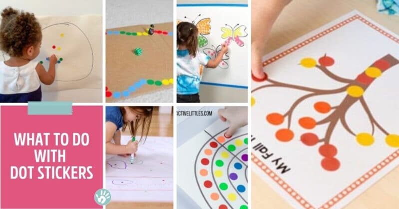 Dot sticker activities for toddlers and preschoolers - Little