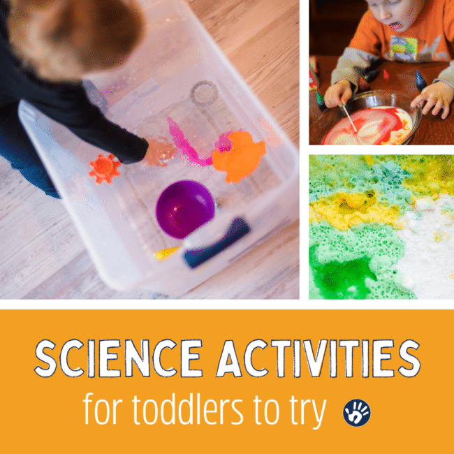Toddlers can enjoy science activities too! From nature, the body, physics, weather and even toddler friendly experiments, this is a great list for science themes for toddlers!