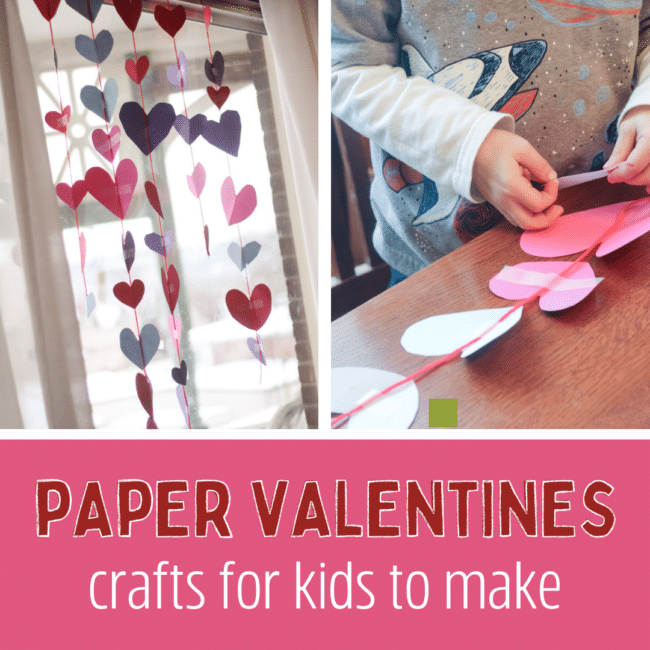 kids can make these paper crafts for valentine's day