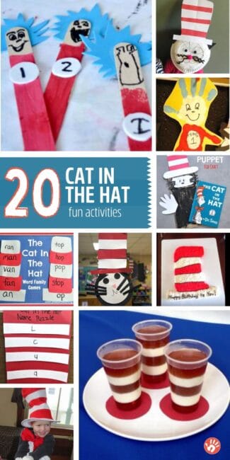 20 Cat in the Hat Activities to Celebrate Dr. Seuss's Birthday!