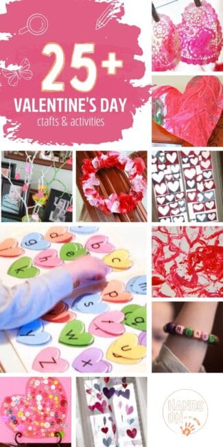 Get creative, crafty and get learning with these fun and simple Valentine’s Day themed activities and crafts perfect for preschoolers to do!