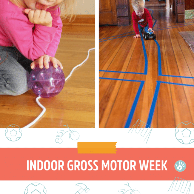 Indoor gross motor week of activities