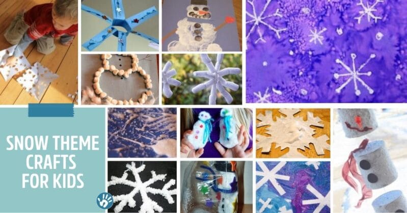 We have collected snow themed crafts perfect for young toddlers and preschoolers to make at home this winter.