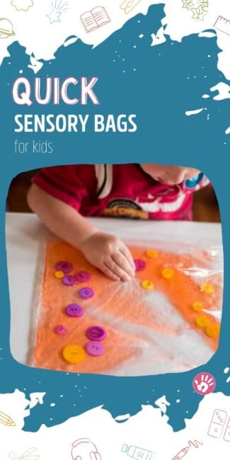 quick mess-free fun with sensory bags