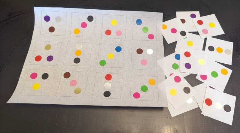 Here's a fun and easy visual discrimination dot sticker activity that teaches children to see the similarities and differences in objects. 
