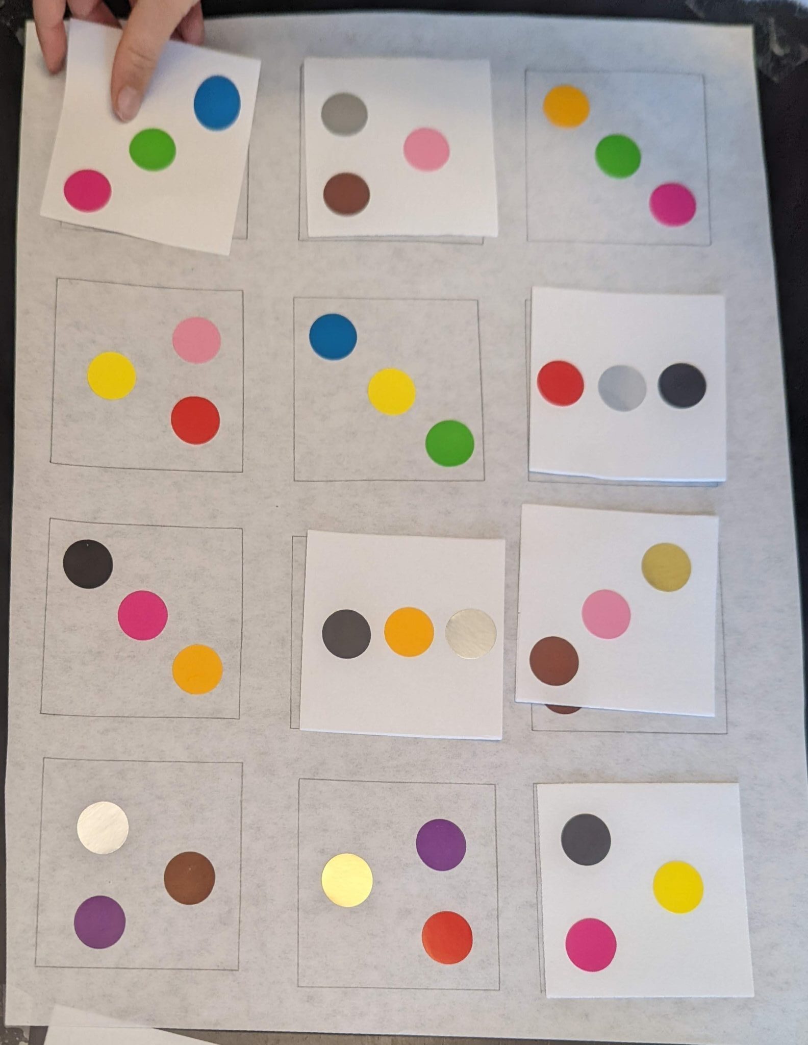 Encourage visual discrimination skills with this super simple dot sticker matching activity that can be used over and over again! Enjoy!