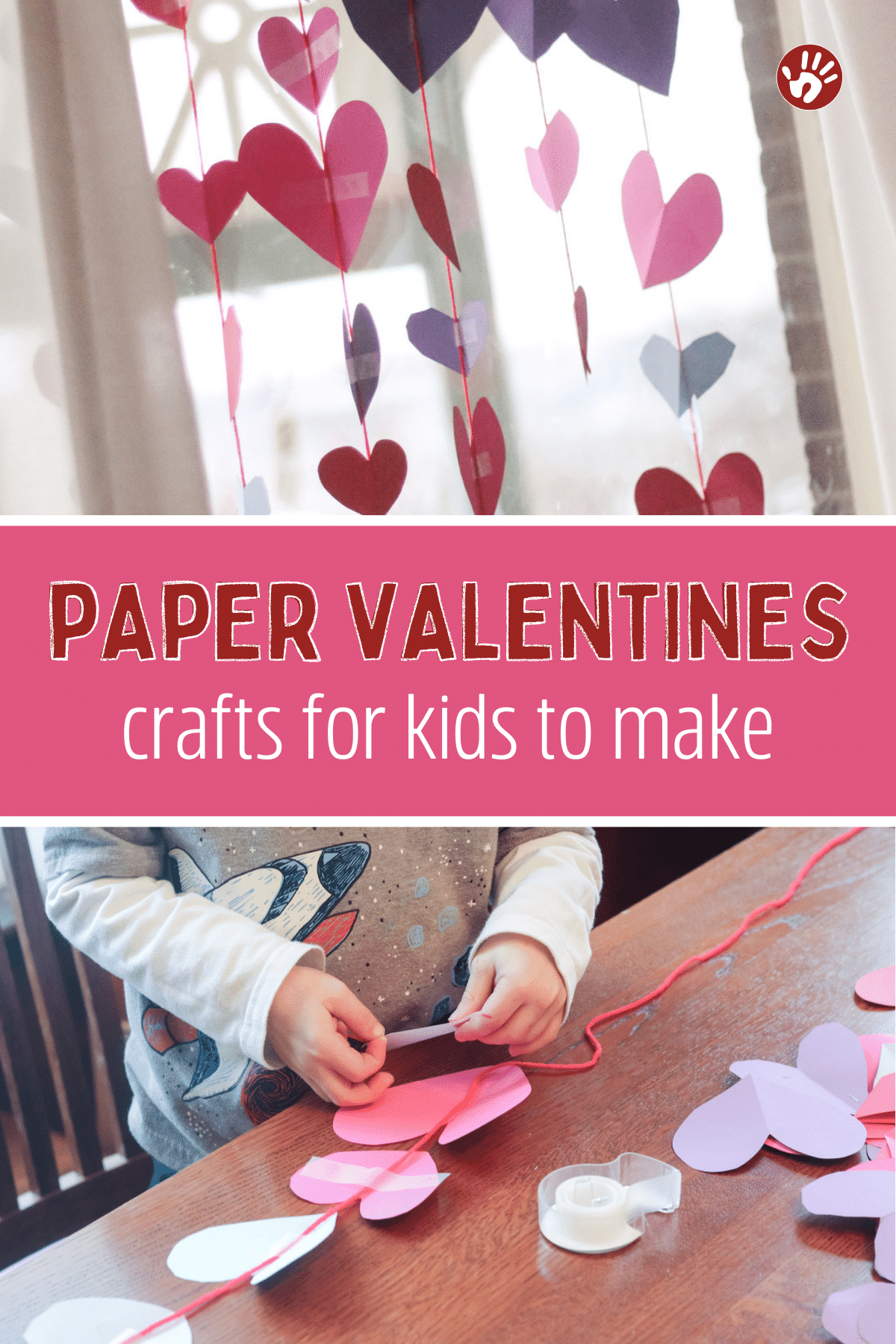 Tree With Paper Hearts Art - Easy Peasy and Fun