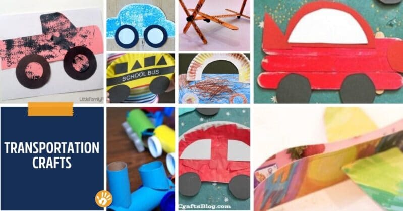 From preschool and kindergarten to birthday parties your kids will love these transportation theme crafts, activities and yummy snacks too!