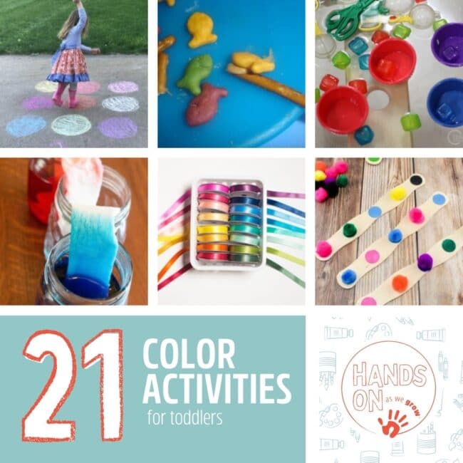 There are so many fun ways to teach colors to toddlers through activities. Enjoy these simple activities to match, sort and play with colors!