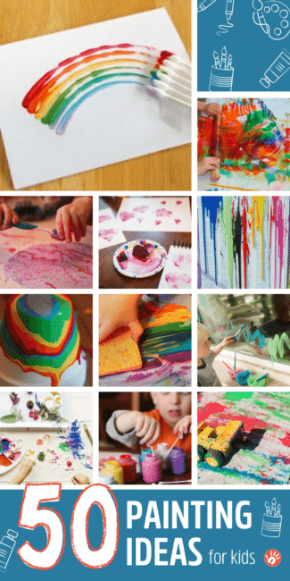 There are so many painting ideas for kids! Painting is such a staple for art activities with most kids.